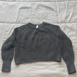 American Apparel Charcoal CroppedFisherman Sweater